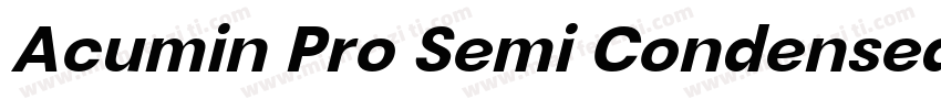 Acumin Pro Semi Condensed Ult Blk字体转换